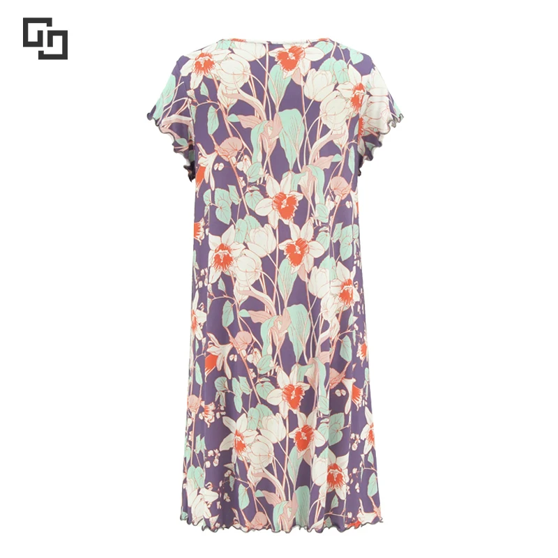 Wholesale Ladies Night Gown Custom Elegant Floral Nightgowns for Women