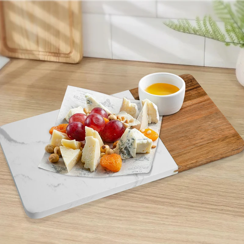 Wholesale Direct Sales Marble Acacia Wooden Cutting Boards for Outdoor Camping with Wholesale Hot Sale