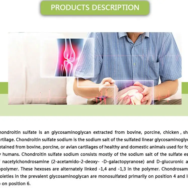 Factory Wholesale Bulk Best Function Chondroitin Sulfate Joint Health Chondroitin Sulfate