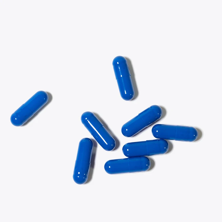 Производители Wecaps Синие Пустые желатиновые капсулы Твердые пустые капсулы таблетки Синие Пустые капсулы