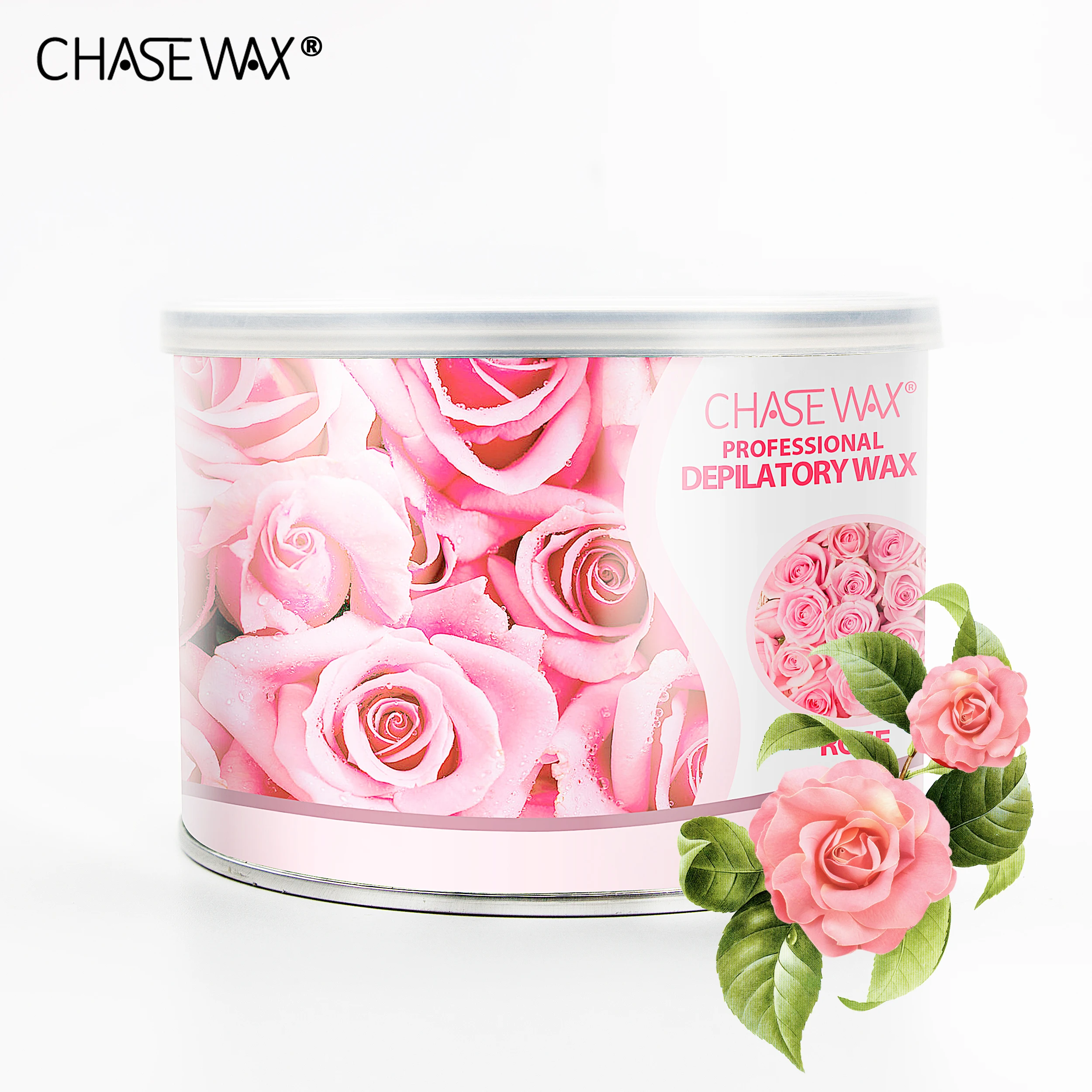  Private Label 14oz Rose Pink Soft Wax Painless Hair Removal For Body