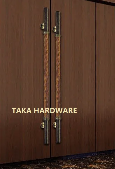 usage antique brass big door handle  design for glass door luxury door