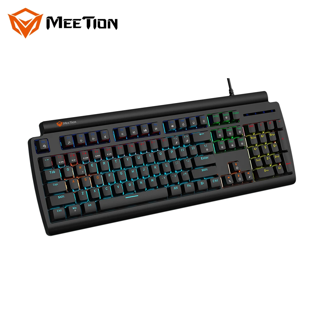 Meetion MT-MK600RD новые светящиеся профессиональная игровая оборудование red axis Проводная Механическая игровая беспроводная клавиатура офиса