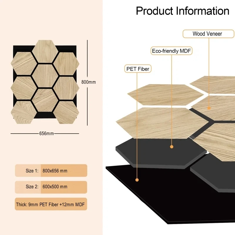 hexagonal wooden acoustic panels hexagon wood akupanel wood veneer hexagon acoustic wall panel