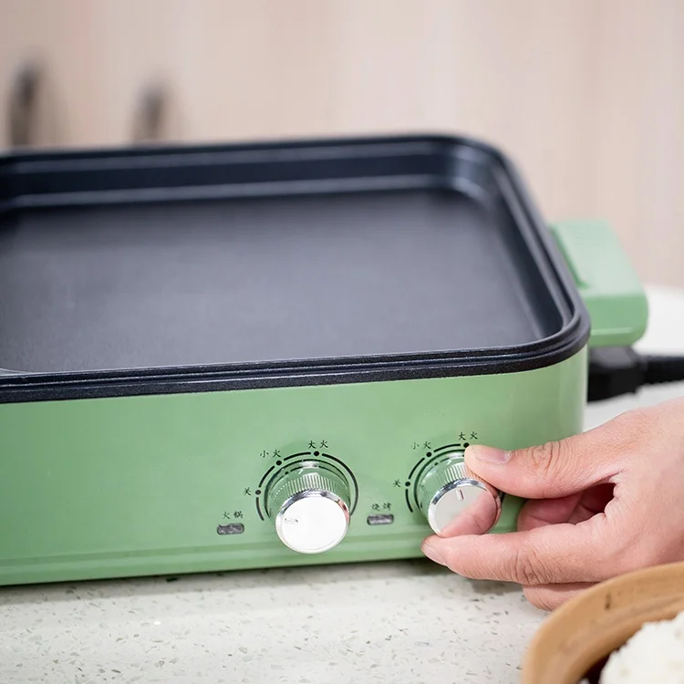 Термогоршок гарантированного качества Электрический гриль для барбекю сковорода машина завтрака ZHE Jiang алюминий 1 шт. Ce lfgb Doolan 22x30 см