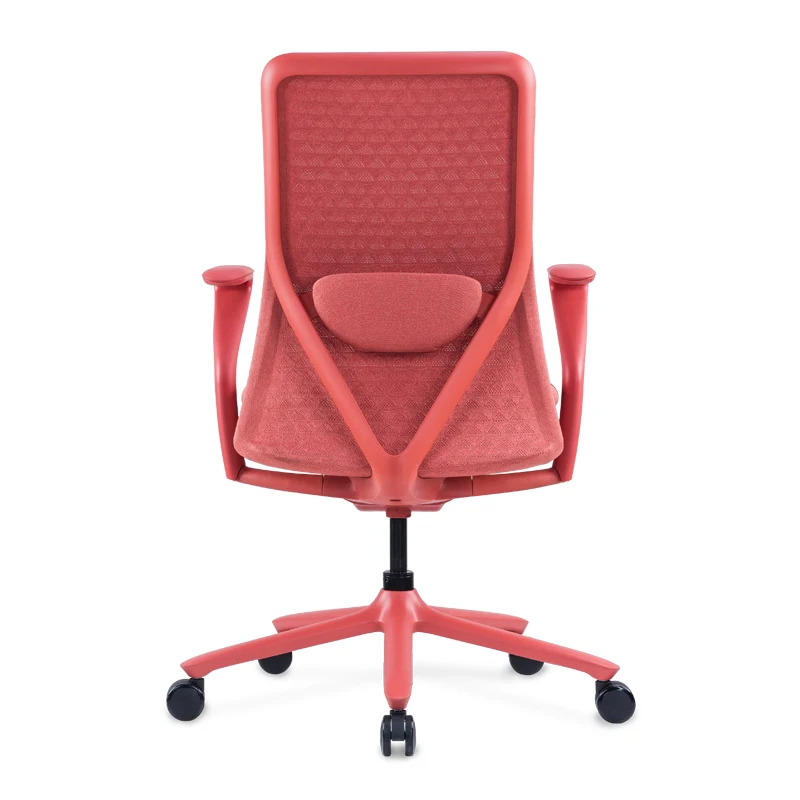Alibaba Quality Factory Price Red Fabric Height Adjustable Hotel Desk Ergonomic office chair