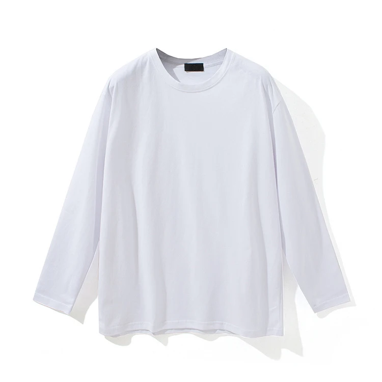 New 2021 Autumn long sleeve women t-shirt fashion custom high quality printing man casual summer long sleeve t-shirt