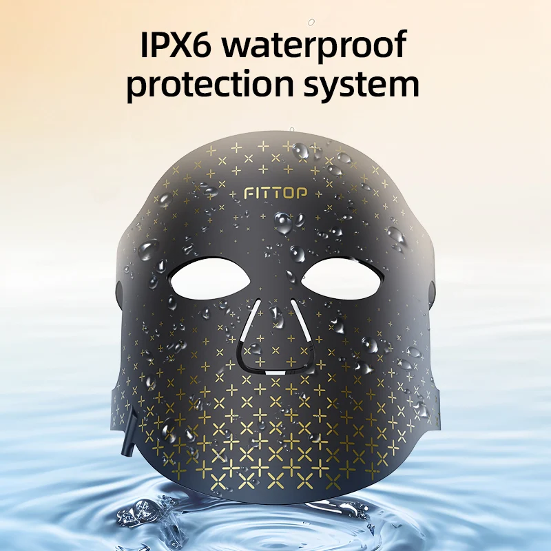 2024 Portable And Rechargeable Anti-Aging Red Light Skin Rejuvenation & Wrinkle Reduction LED Mask Near-Infrared Led Face Mask