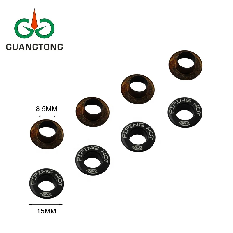 Nickel free small eyelet for shoes,flat round edge metal silver grommet eyelets with custom logo