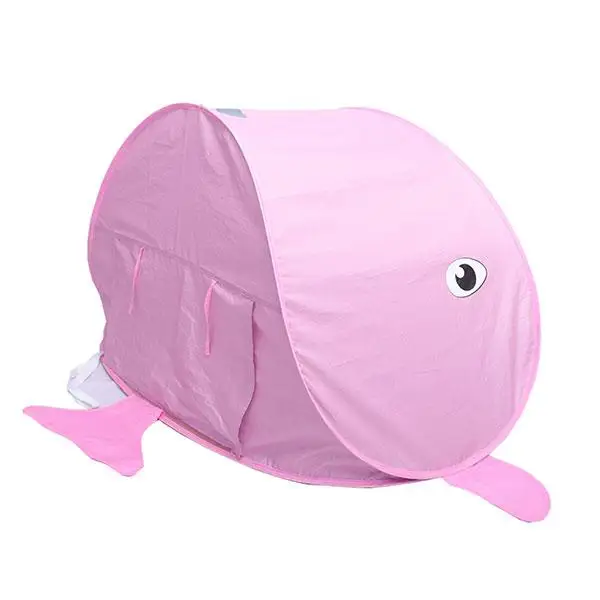 
Outdoor Hot Sale Pop Up Folding Portable Sun Shelter Children Swimming Shark Beach Tent for Kids 