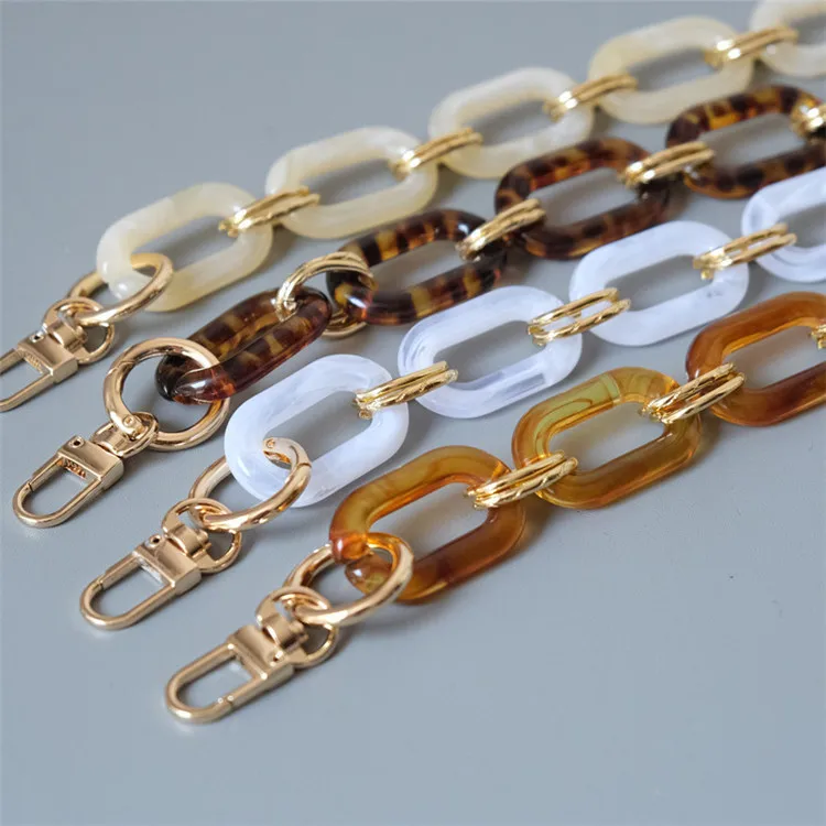 High End Multipurpose Decorative Chain Assemble DIY Acrylic Resin Chains for Bag Woman Handbag Bag Straps