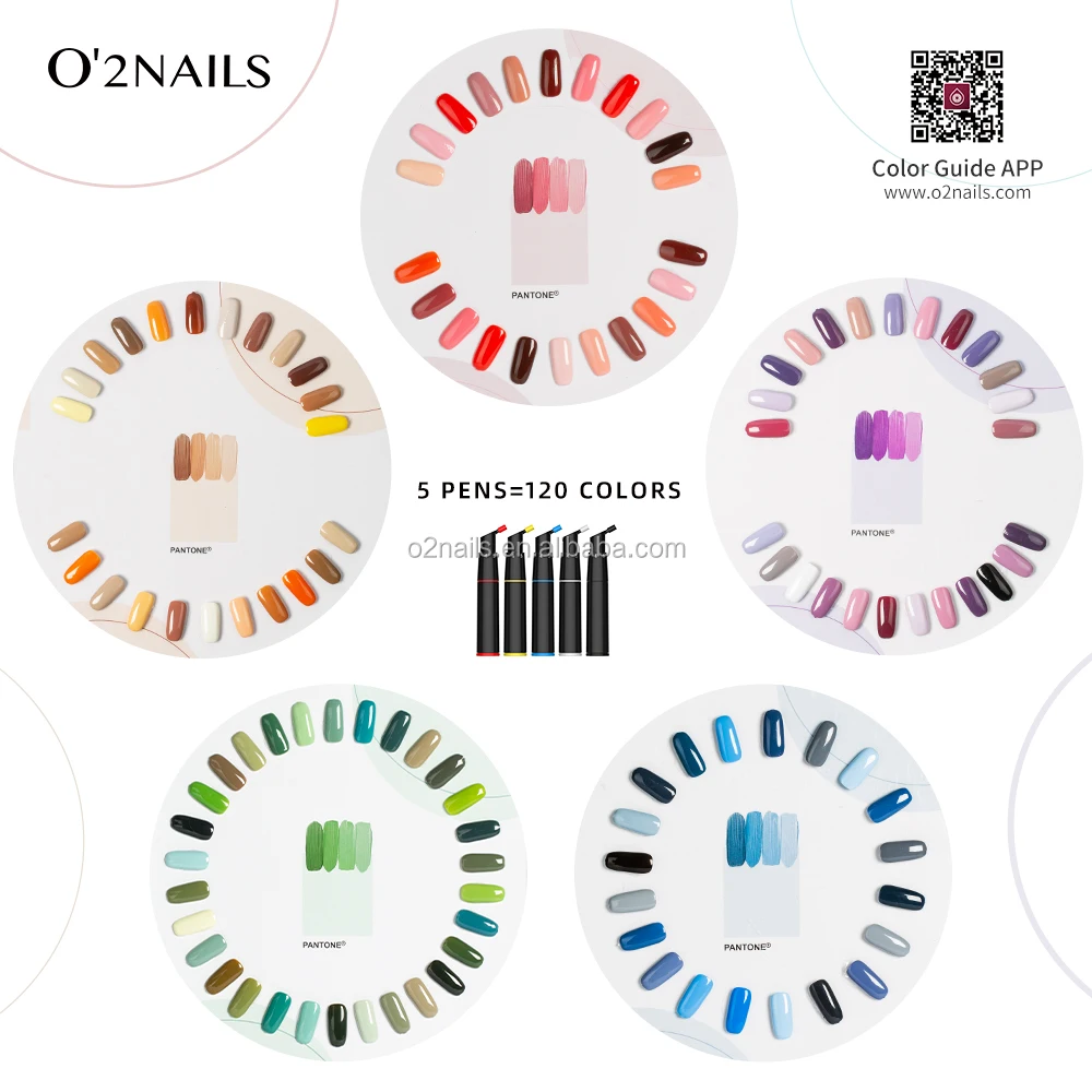 New arrival O2NAILS Li5 smart uv blending gel polish mixing Kit  CPSR approved one step gel polish