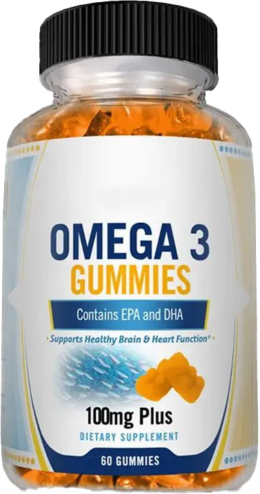 Fatty Acid Supplements Omega 3 Fish Oil Gummies with EPA & DHA From Wild Fish Support Brain and Cardiovascular Health