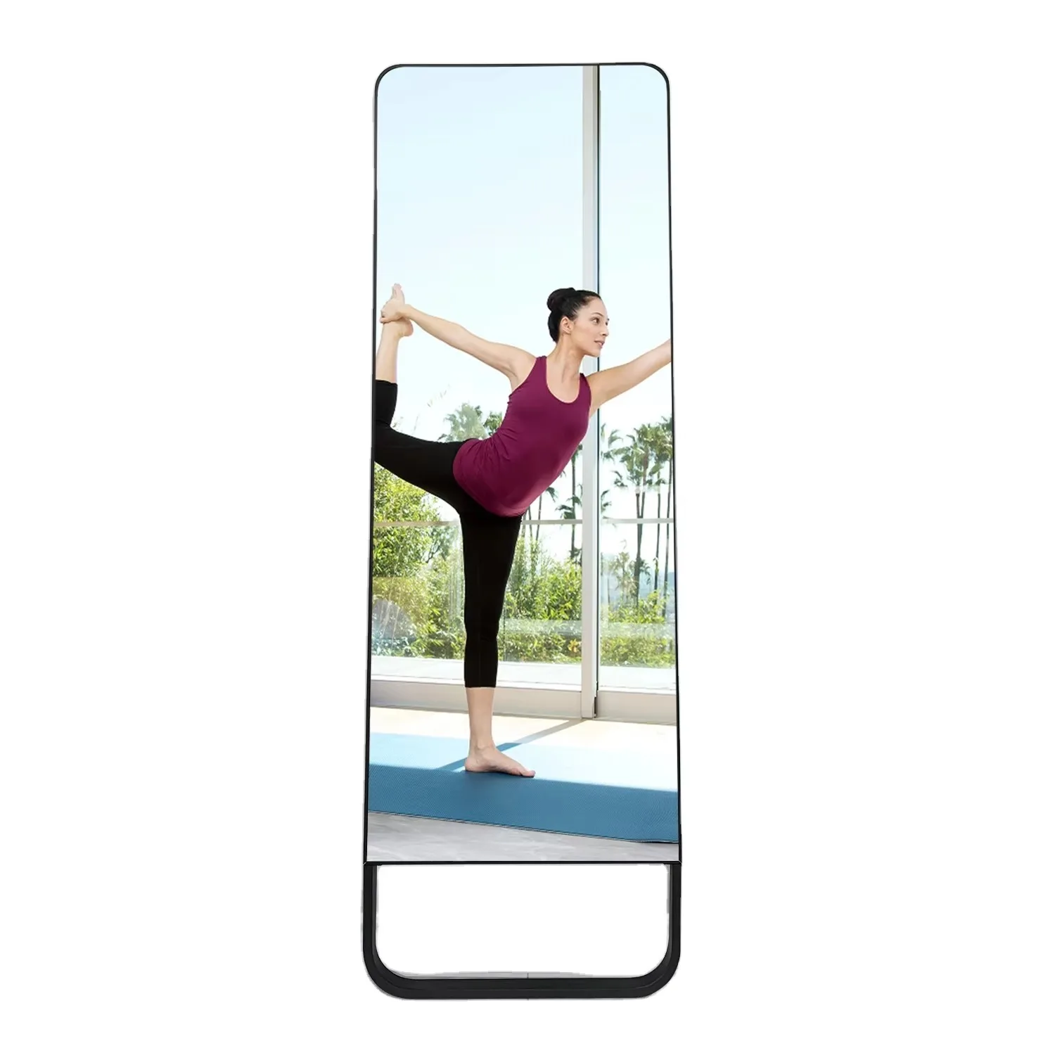 Virtual Fitting Mirror/ Exercise Workout Mirror/ Reflect Smart Connect Fitness YOGA Mirror Yoga Mirror smart mirror tv