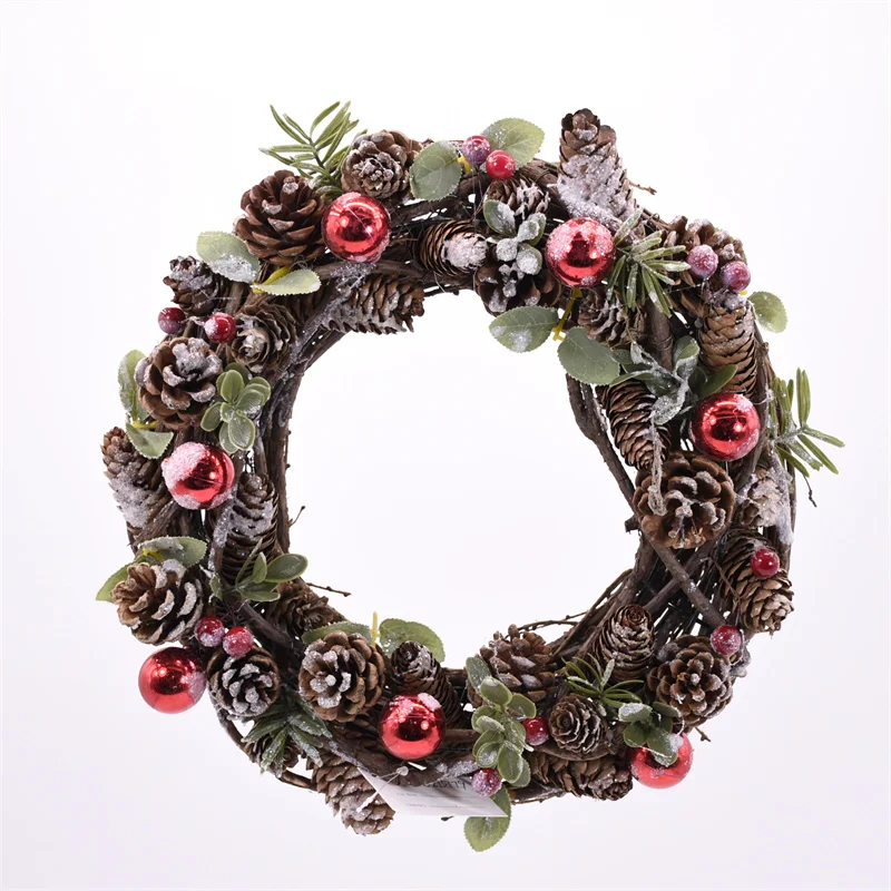 GY BSCI Natural Rattans Crafts Handmade House Use Decorative Hanging Christmas Bell