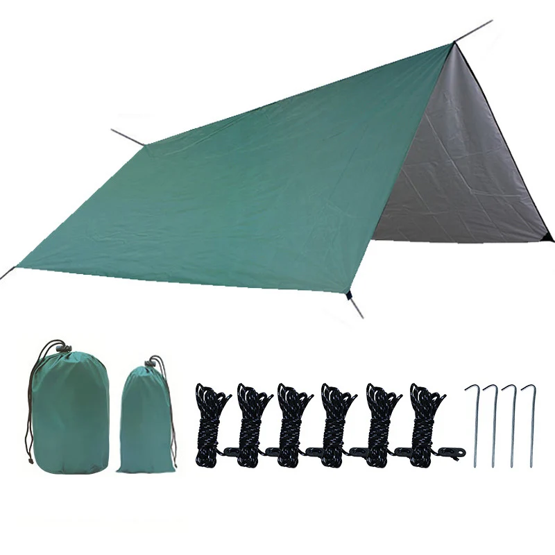 Hammock Rainfly Camping Covered Tarp_tent,Uv Protection Lightweight Waterproof Sunshade Tarp Camp
