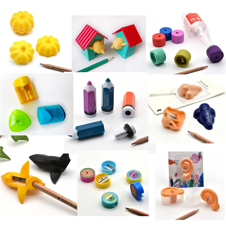 Manufacturer school charming design students soft cute custom pencil sharpener