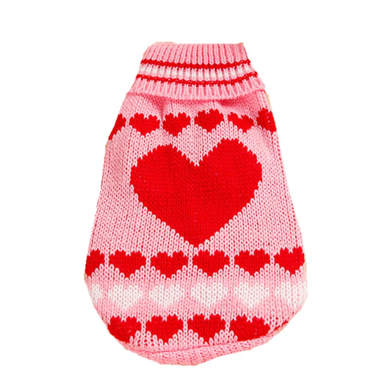 Рождественский костюм кошки маленького размера, Рождественский праздничный флисовый шерстяной свитер для домашних животных