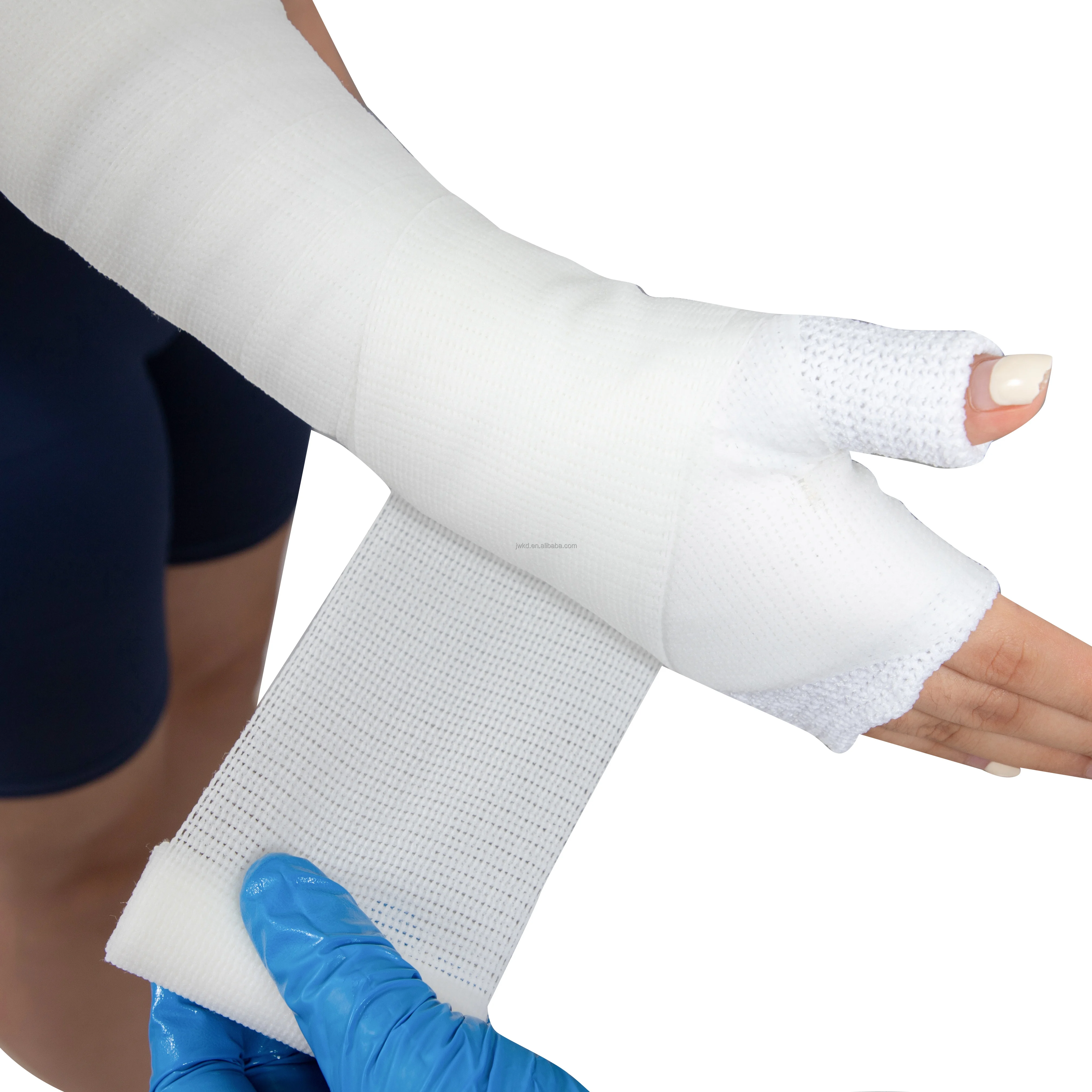 2024 New Factory Price Surgical Consumables Supplier Light weight White Fixation Fiberglass Plaster of Paris Casting Tape
