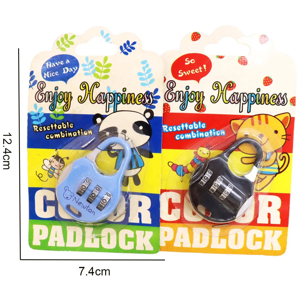 safety locks for kids puzzle combination Combination mini door lock cylinder 4 Digit Padlock mini key lock box