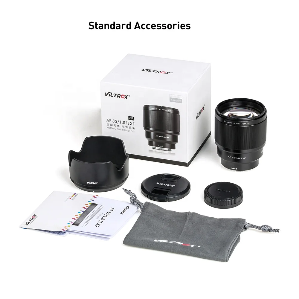  VILTROX AF 85 мм F1.8 XF-крепление Mark II STM автофокусом объектив с фиксированным фокусным расстоянием для камеры Fuji Fujifilm X-Mount X-T3 X-H1