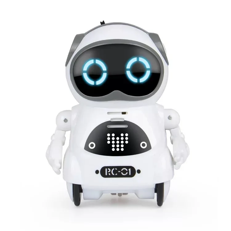 Hot selling plastic electric pocket mini toy robot with music