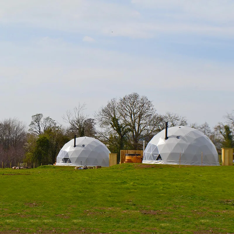 Nordic Style Camping Outdoor Prefab Tiny House Family Backyard Leisure Nap Glamping Hotel Dome Tent