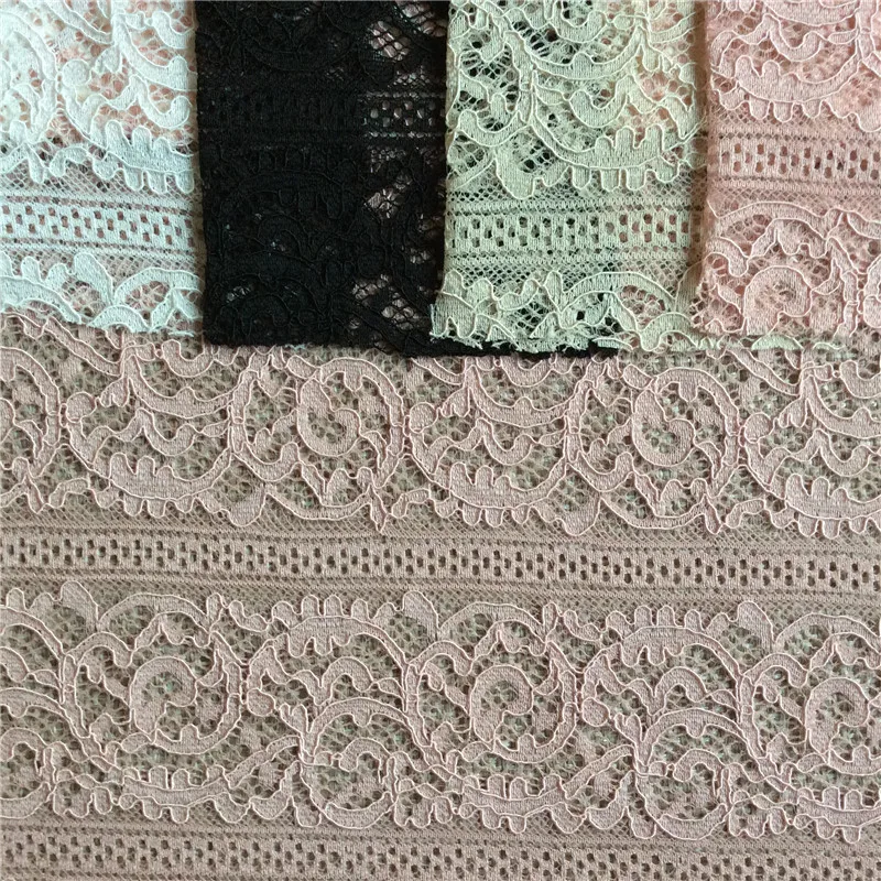 factory wholesale fancy lace fabric market in dubai for clothing LSML3024