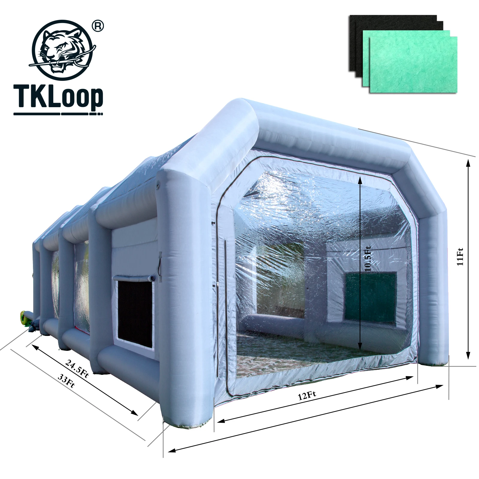 Tkloop, высокое качество, лучшая надувная окрасочная камера, маленькая окрасочная камера