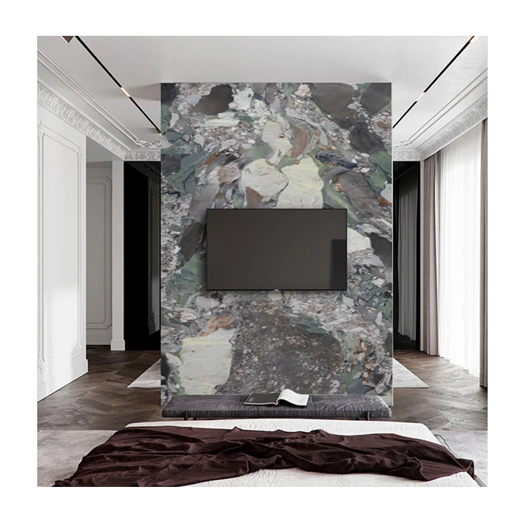 
Каменная тарелка мраморный фон для телевизора настенная плитка современный простой подвесной светильник роскошное пластиковое украшение 