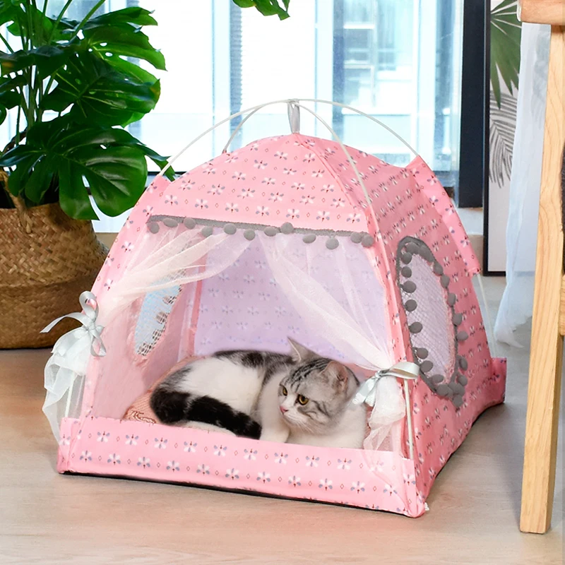 cat tent bed Pet products the general teepee closed cozy hammock with floors cat house pet small dog house