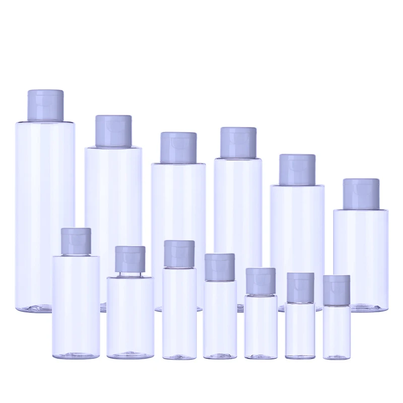 PET Plastic Bottle Shampoo bottle water wholesale cosmetics Beauty bottle with cap travel set