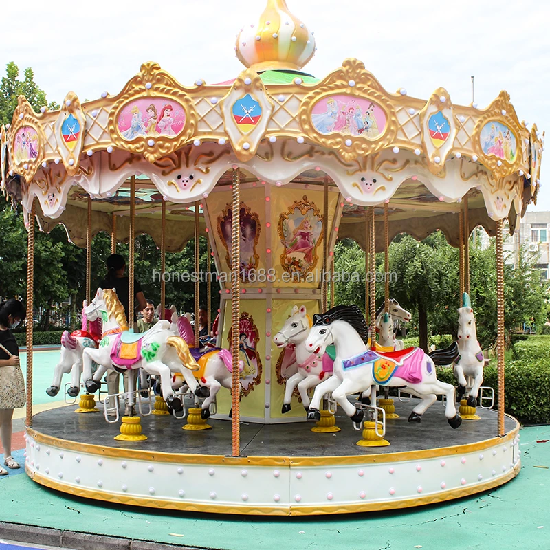 Amusement Park rides Children Merry Go Round Carousel Horse Kids Carousel Rides For Sale