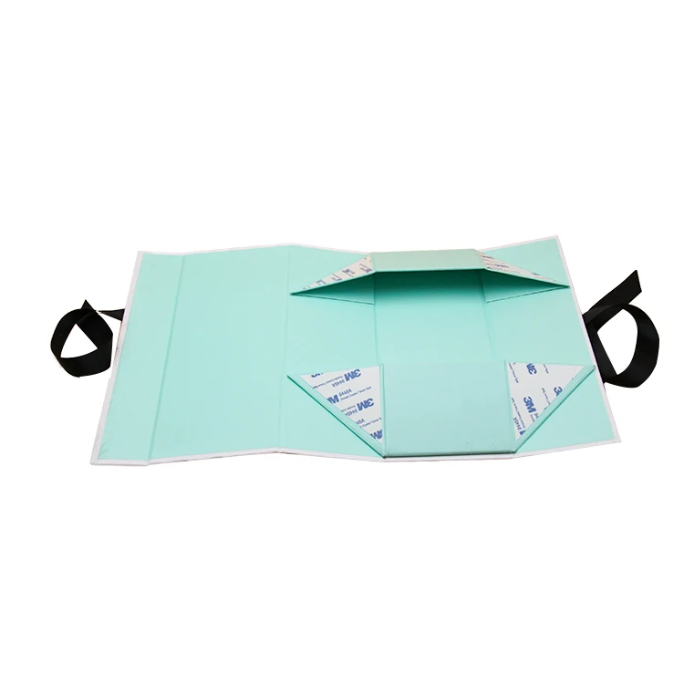 matte rectangle magnetic jewelry packaging with custom logo shipping green folding box