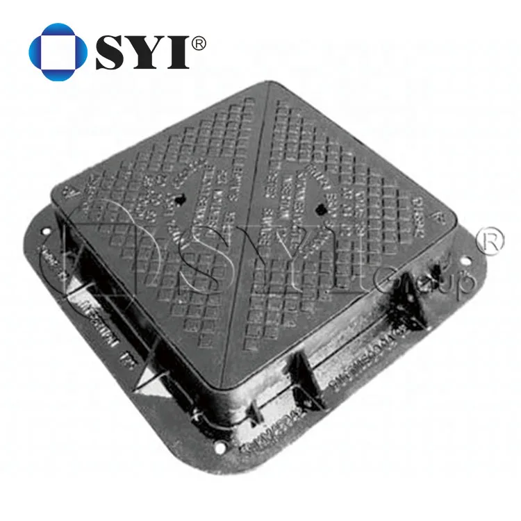 Customized Nodular Cast Iron Double Sealed Rain Water Communication Circular Square Manhole Cover