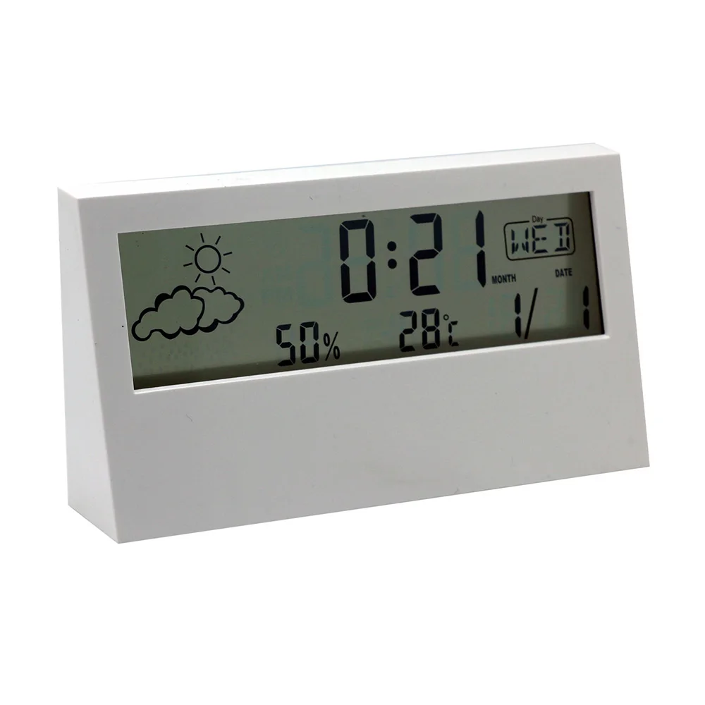 Indoor Usage Digital Ambient Room Thermometer Hygrometer Forecast LED Weather Station