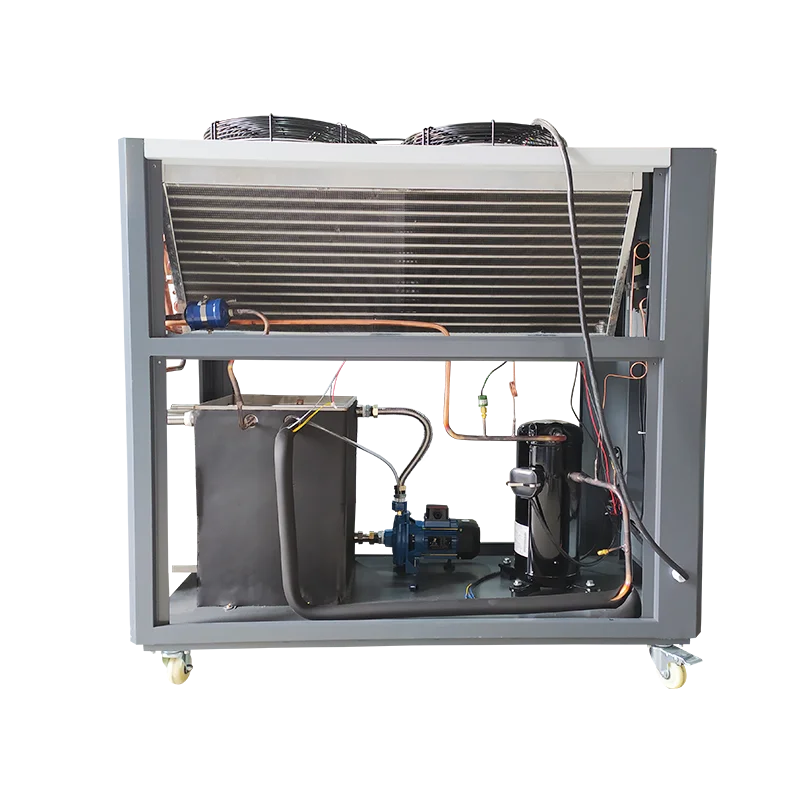 Auto  industrial Air water cooled chiller chiller for plastic machines 5HP mini air chiller