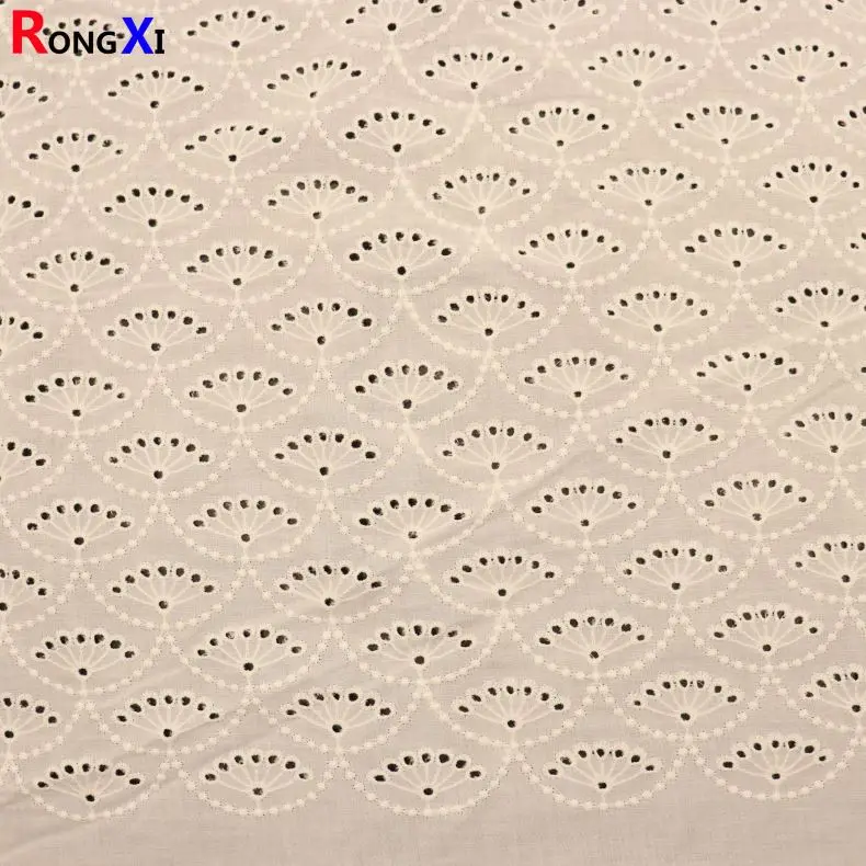 
 Новый дизайн, хлопковая ткань RXF1741 с вышивкой ушками по отличной цене  