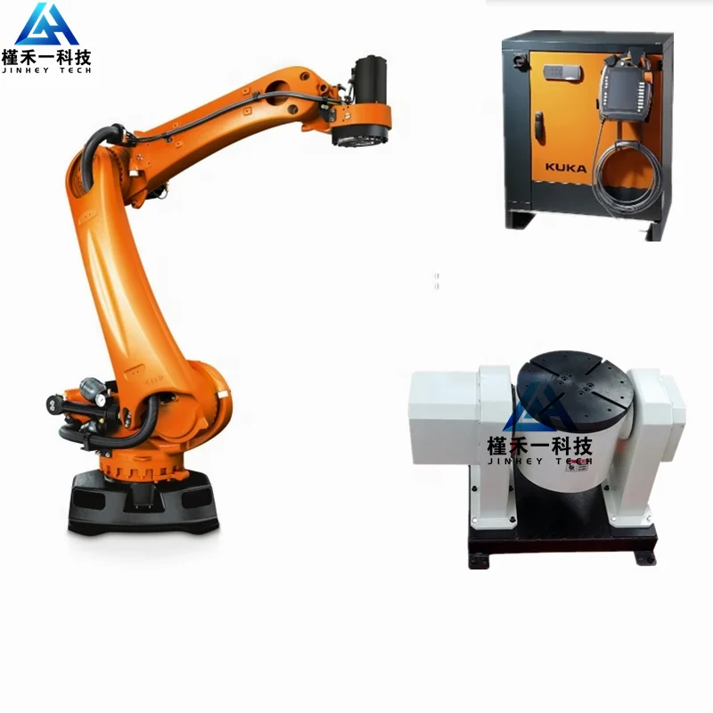 Kuka Robot KR16 Welding Robot With Positioner and Welder For Stainless Iron Steel Welding Art Works Manufacturing Plant