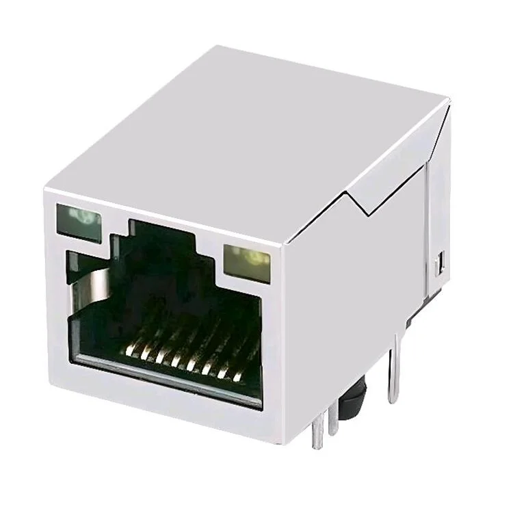 74984104400 100Base-T со светодиодной печатной платой сетевой разъем Tab Up RJ45 с PoE