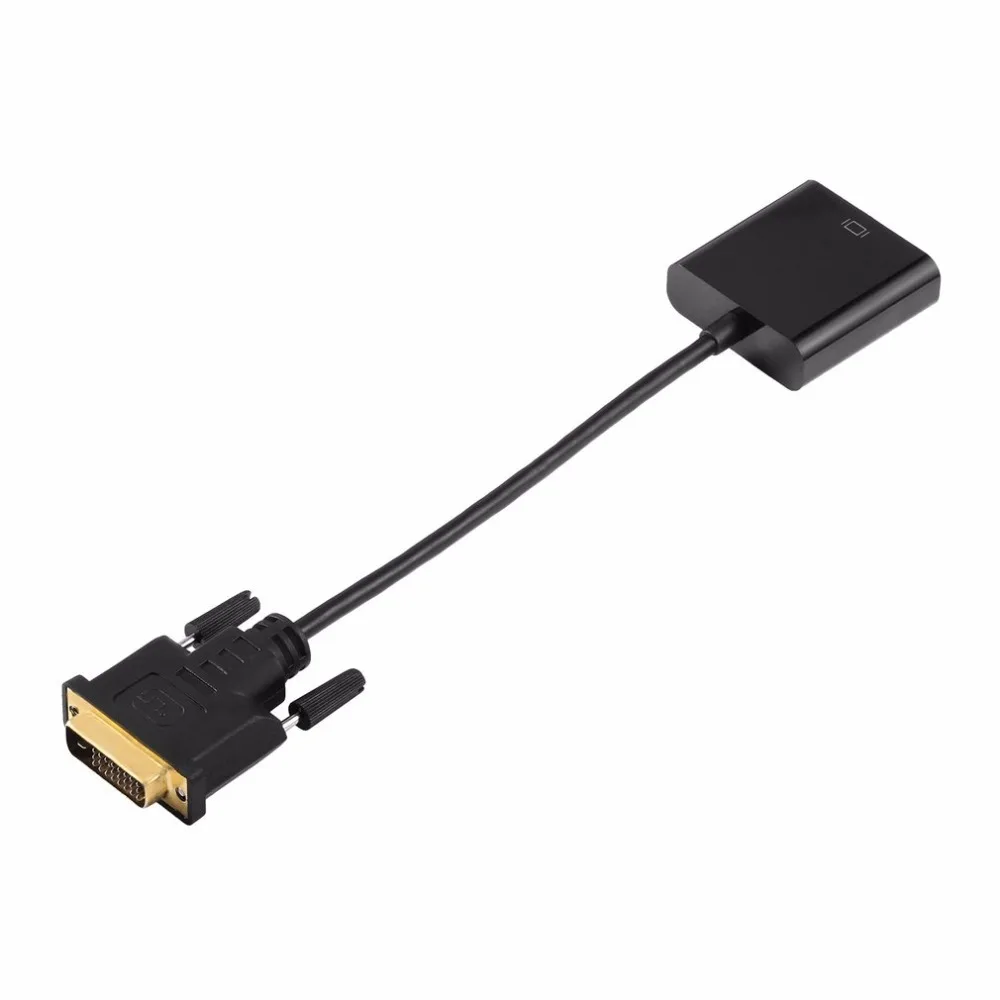 Hot sales Male to FeMale Video Cable DVI-D 24+1 DVI to VGA adapter cable for Computer Laptop TV Monitor