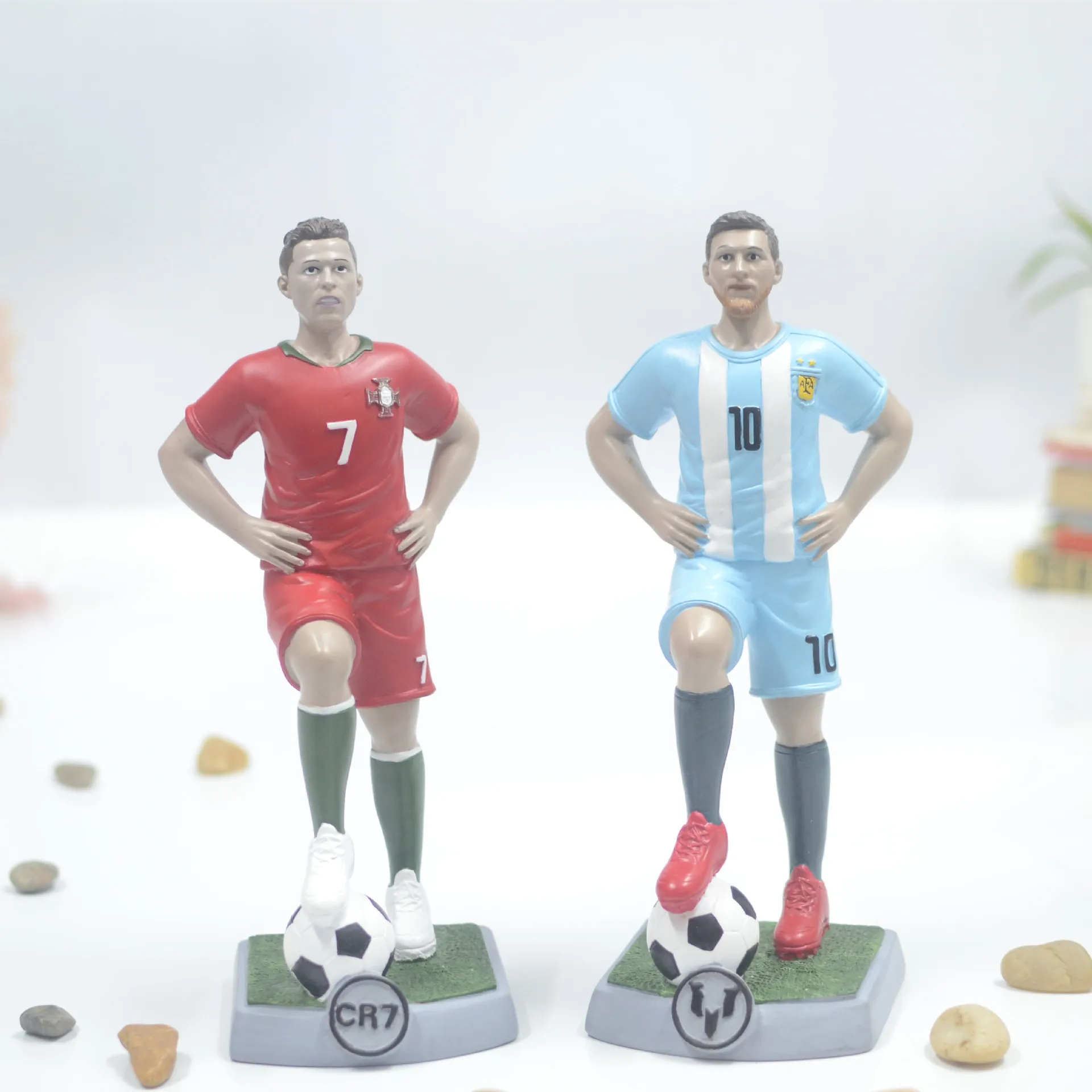 Новая Футбольная звезда кукла-болван ручной работы Messi C Ro подарила памятные звёздные украшения