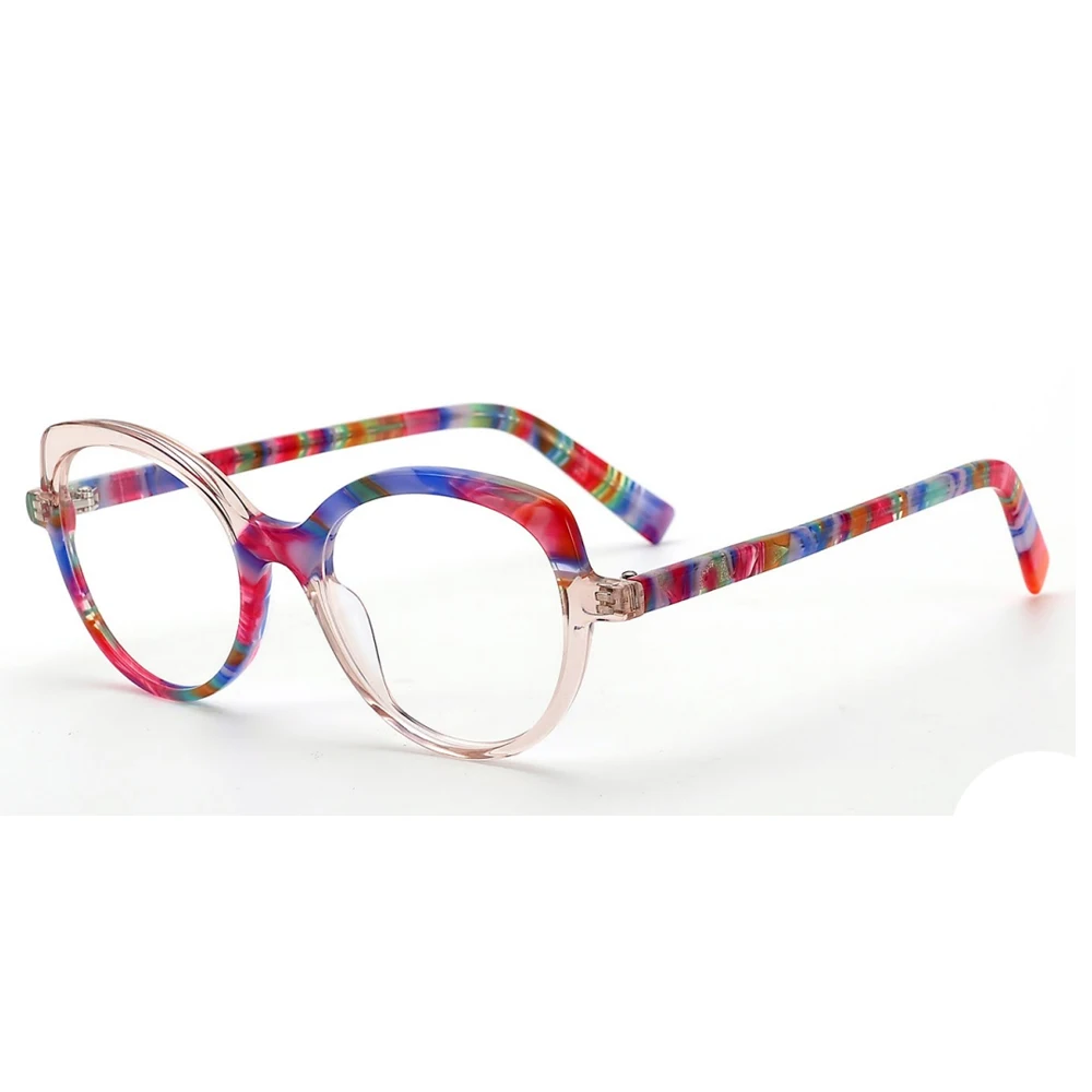 Vintage Acetate Glasses Frame Women Retro Prescription Myopia Eyeglasses Frame New Japan Luxury Brand Designer Eyewear