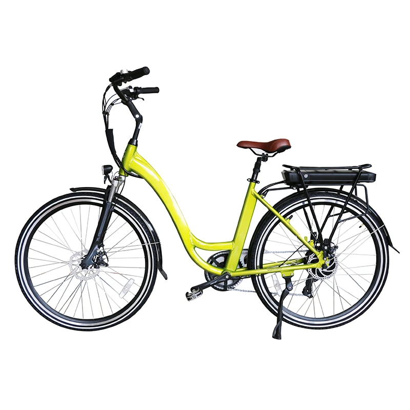 26 inch green city electric bike 250W for women with lithium battery