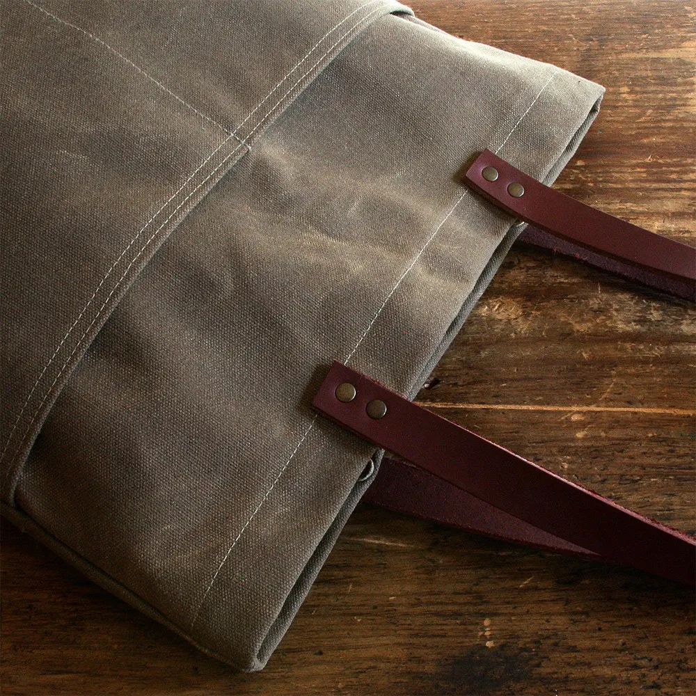 2024 Durable Vintage Waxed Canvas Bag Tote Shoulder Bag