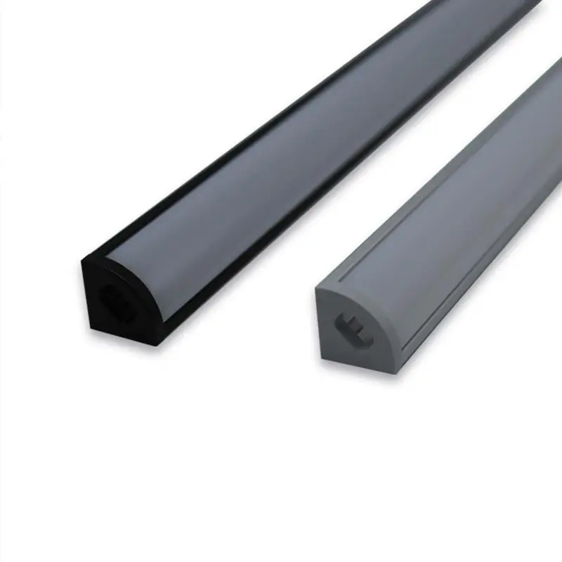 Led under cabinet light open-mounted triangular non-slotted cabinet induction line corner led profile light