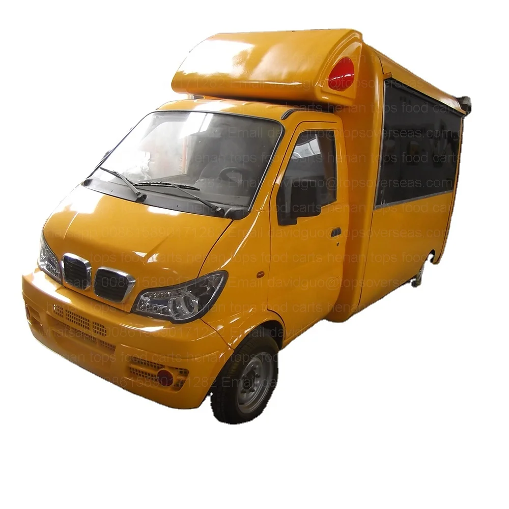 CYC-06 New 4-Wheels Truck Hornet Yellow, food van food vending cart food truck