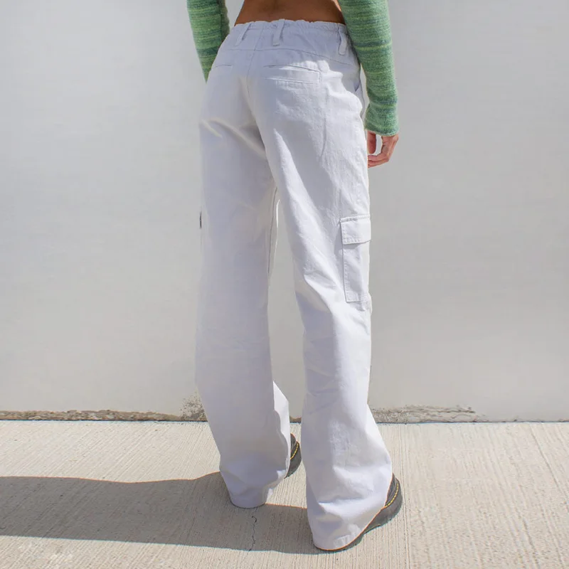 Wholesale Women Custom Solid High Rise Mom Jeans white women jeans
