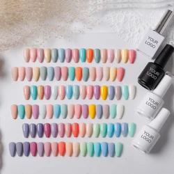 OEM Pink Neutral Vanish Private Label Macron Pastel Gel Polish Low MOQ Gel For Nails Nail Art Velvet Nail Gel