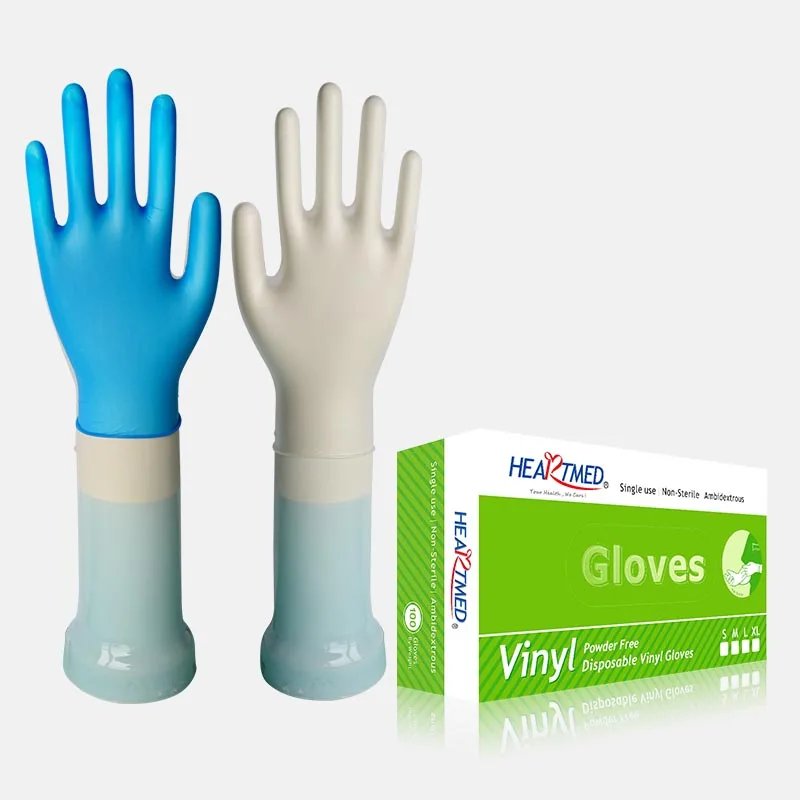 Pidegree Transparent PVC Gloves Medical Food Grade Household Disposable Examination Powder Free Vinyl Gloves